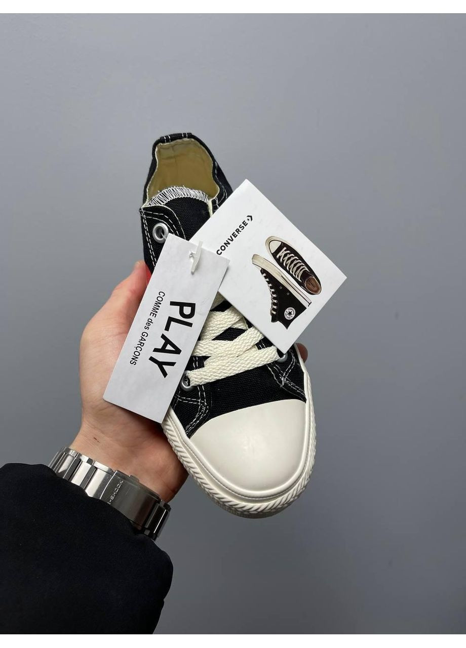 КЕДИ ЖІНОЧІ CONVERSE DES GARÇONS PLAY X LOW КОНВЕРС No Brand білі демісезони (369389571)