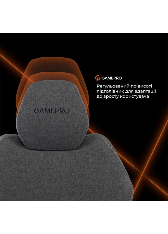 Кресло GC760DG Dark Grey Fabric GAMEPRO (364872966)