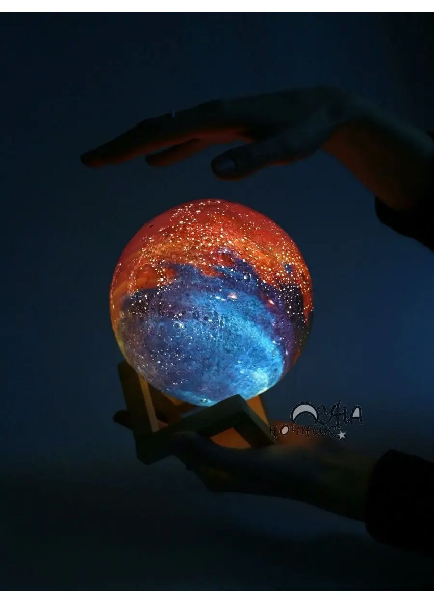 Ночная лампа сенсорный 3D космос Moon-light Hot Huez (363833167)