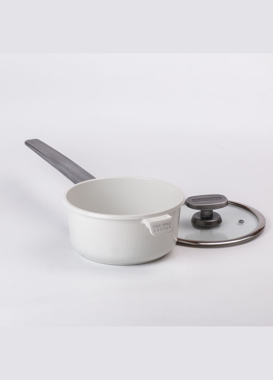 Сотейник алюминиевый 1.6 л с антипригарным покрытием, белый. MGC HP-4-451W (304975788)