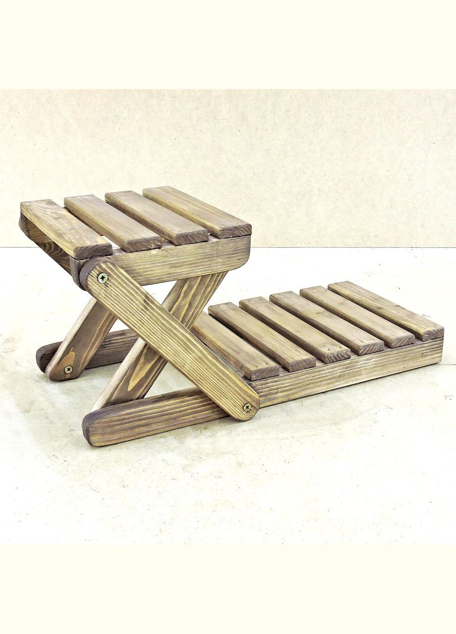 Підставка для квітів з дерева Мальмезон капучино (ЦВП-002809) No Brand (328226184)