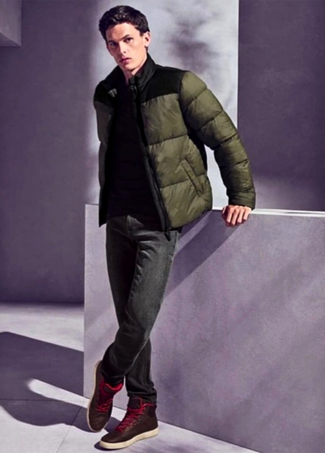 Оливковая (хаки) демисезонная куртка мужская стеганая водо, ветрозащитная куртка-лайнер Livergy