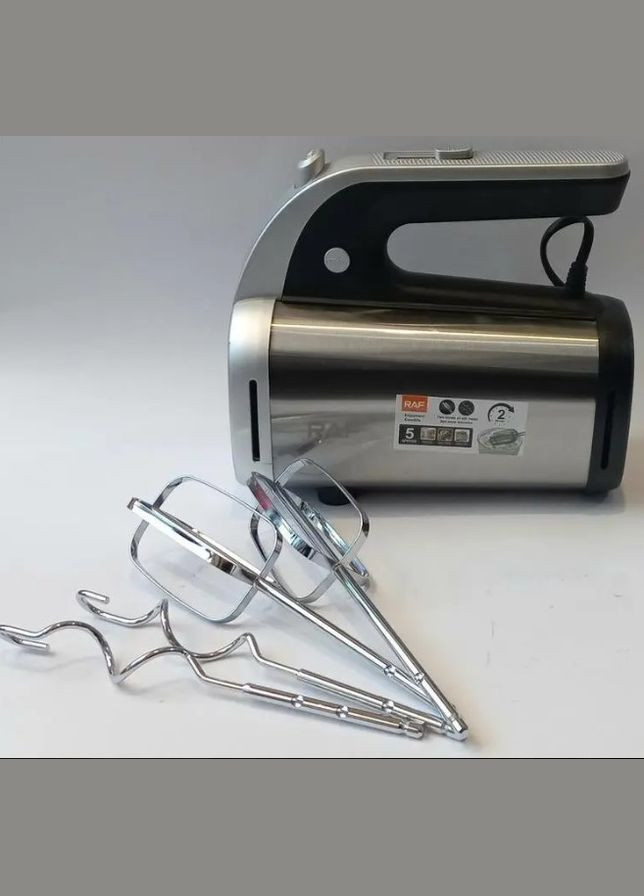 Міксер електричний R.66915 швидкостей та 4 насадки 650 Вт (2087381066) RAF R.6691 (328450633)