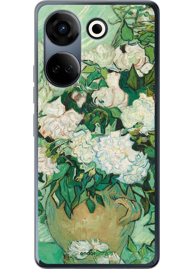Чохол на Tecno Camon 20 Pro Вінсент Ван Гог. Ваза з трояндами "5543u-3100-70447" Endorphone (387677256)