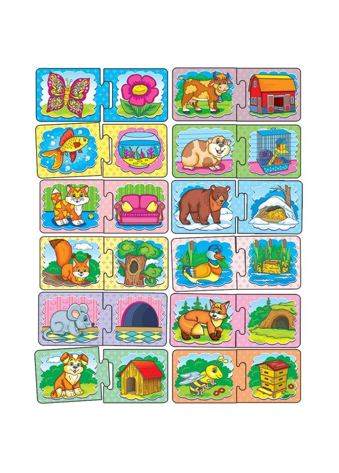 Дитяча розвиваюча гра "Хто де живе?" 86027 укр. мовою No Brand (317275738)