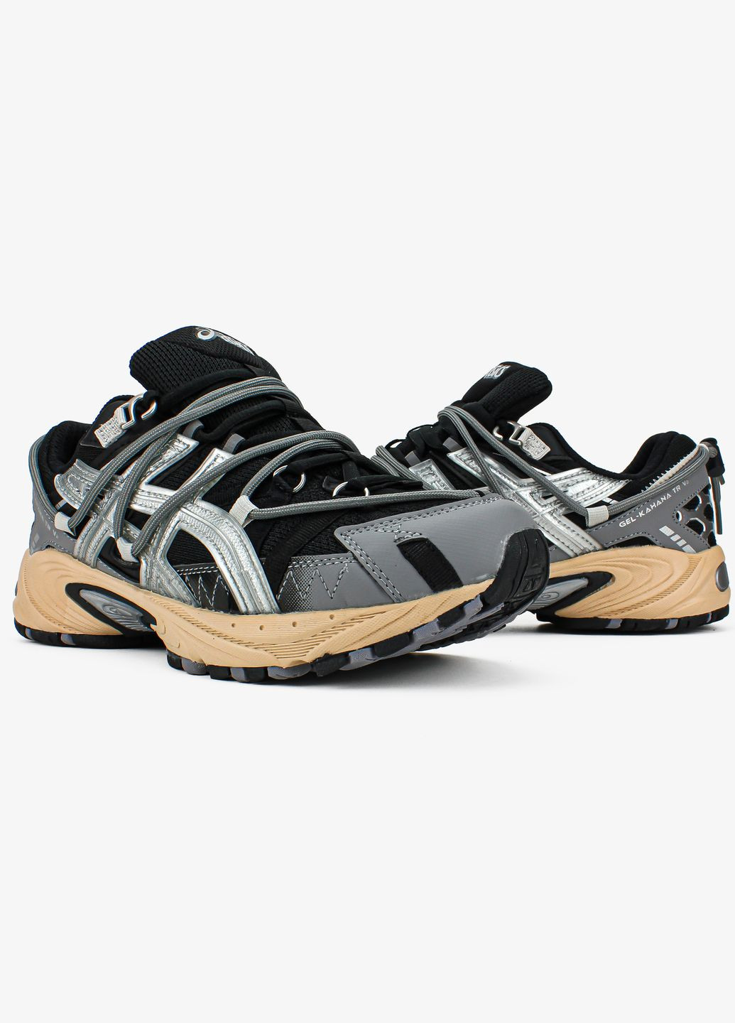 Сірі всесезон кросівки чоловічі asics gel-kahana tr v2 urbancore gray | асікс гель-кахана tr v2 сірі No Brand