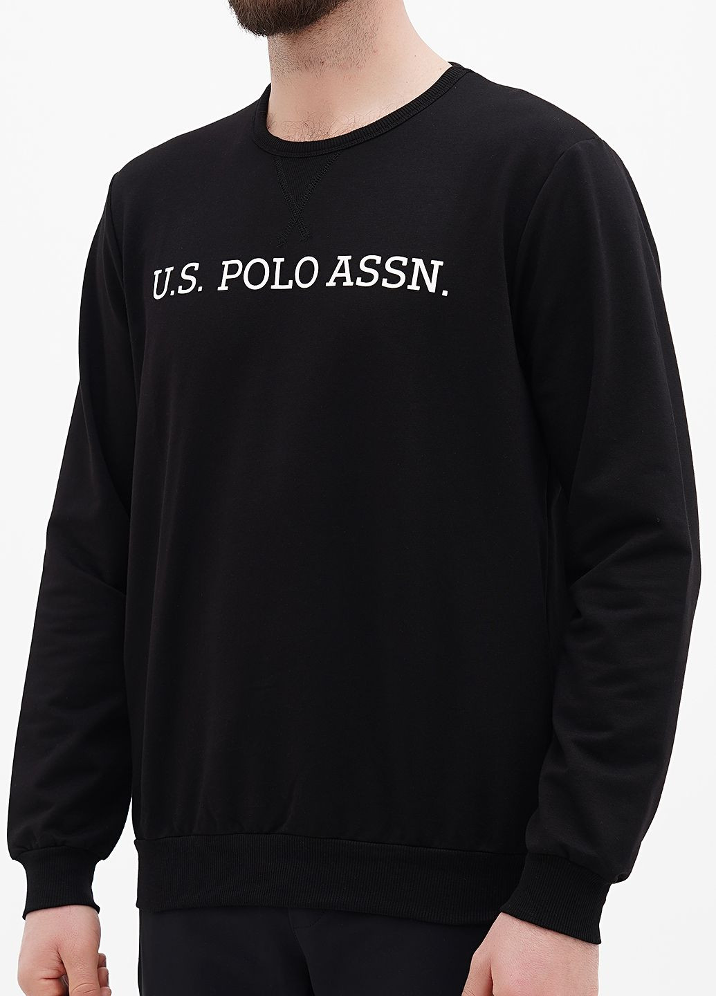 Свитшот мужской U.S. Polo Assn. - крой черный - (285689308)