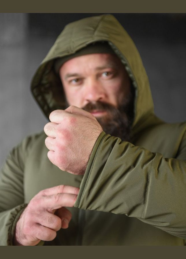 Армійська чоловіча куртка демісезонна олива No Brand (316587709)