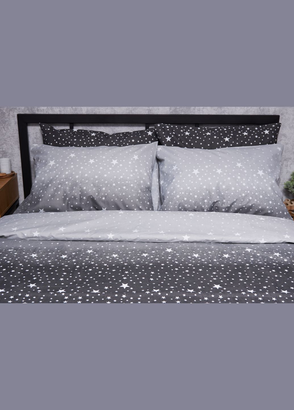 Комплект постельного белья Микросатин Premium «» семейный 143х210х2 наволочки 2х70х70 (MS-820005137) Moon&Star starry night (293148312)