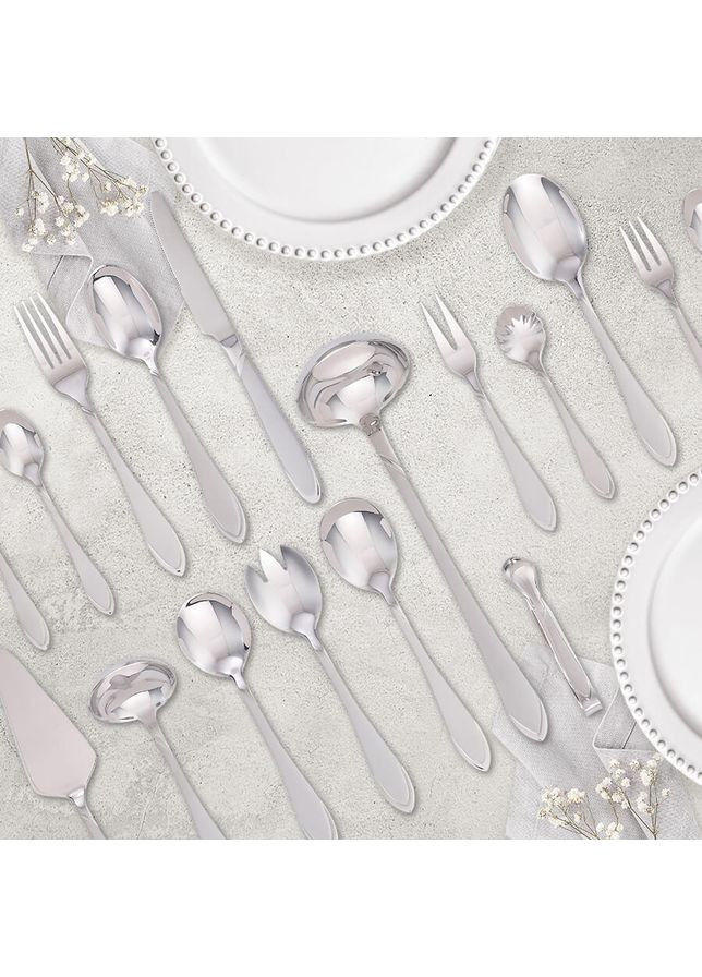 Набір столових приладів MR-1514-72 72 сріблястий предмети Maestro (365589776)