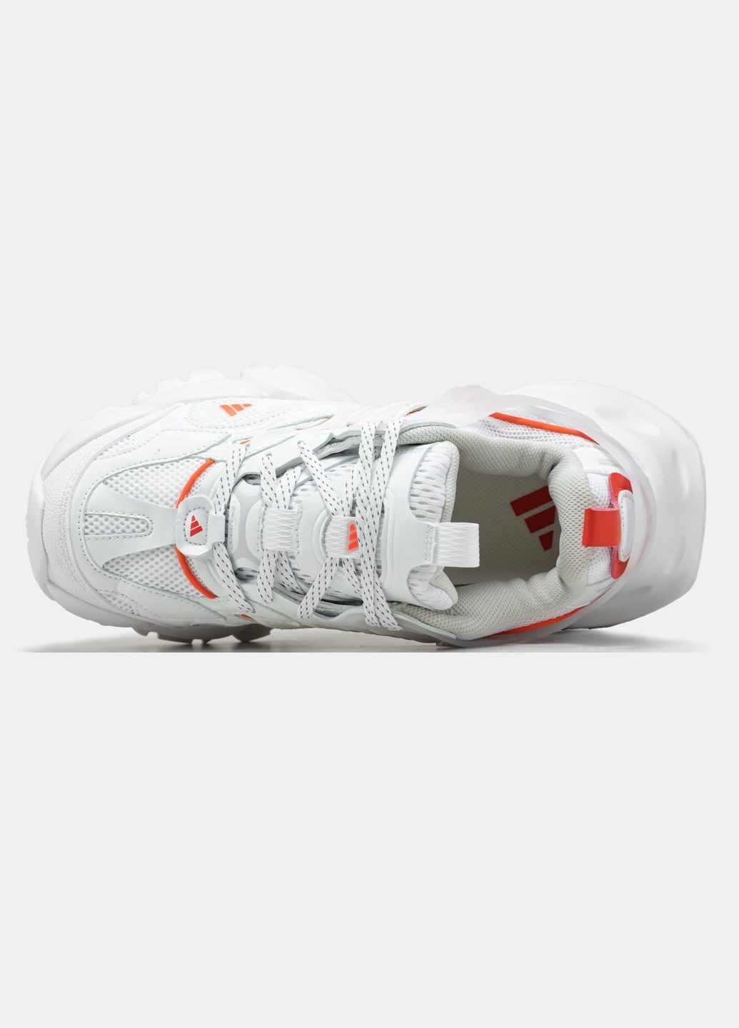 Білі всесезон кросівки чоловічі і жіночі adidas vento xlg white orange | адідас венто білі оранжеві No Brand