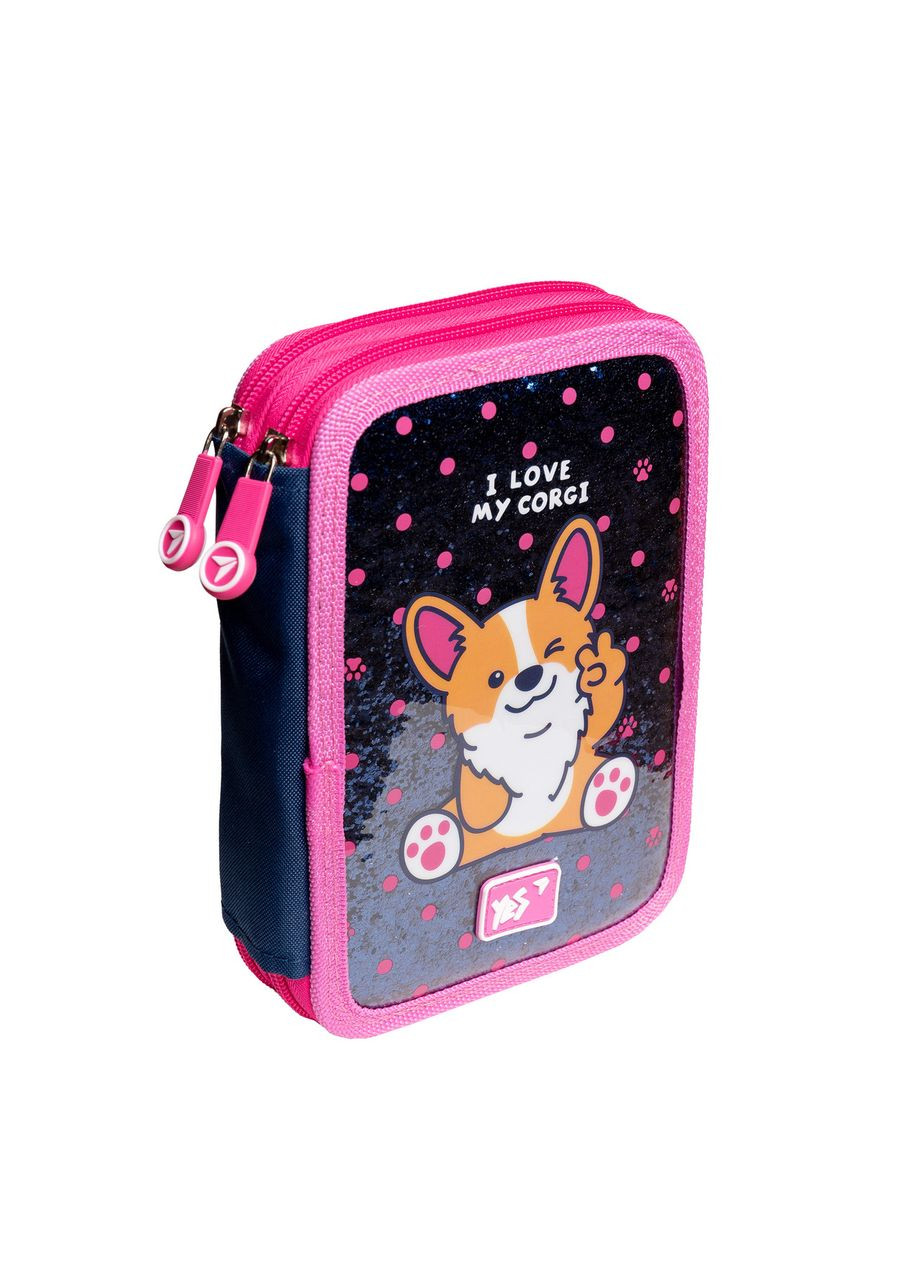 Пенал твердий твердий подвійний HP-01 Puppy Yes (332653828)