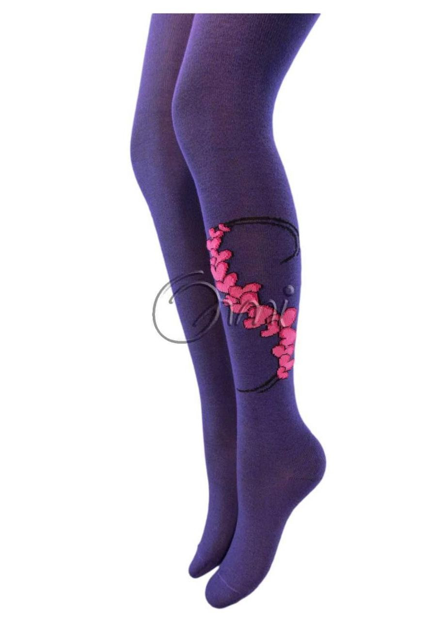 Колготки детские 1011д. р20. рис 206 сиреневый Сердечки Олмі (337310331)