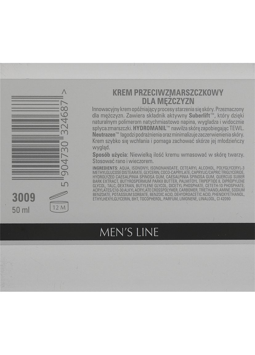 Крем проти зморшок для чоловіків Men’s Line Power Anti-Age Cream 50ml (94399-13578) Clarena (368609500)