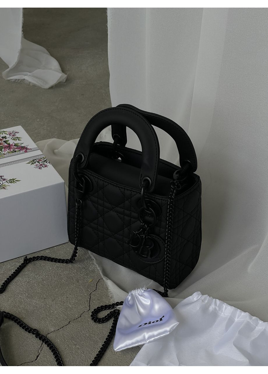 Сумка женская Mini Lady Bag Black Ultramatte Cannage матовый ( Prem) No Brand (369935780)