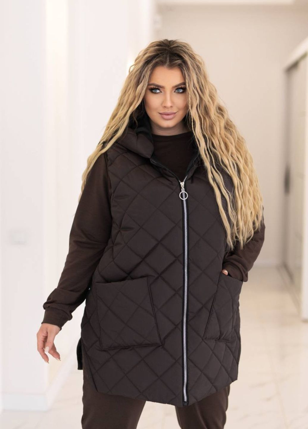 Стеганная жилетка на молнии Tik-Tak (358058680)