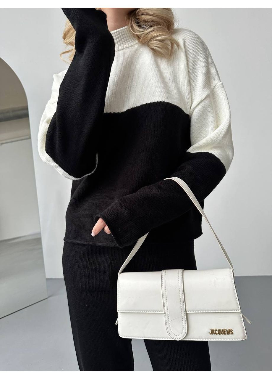 Костюм (брюки, свитер), цвет Черный Fashion (364184266)