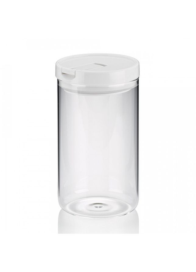 Емкость для хранения сыпучих Arik белая, 1,2 л, 10,5х19 см (12106) Kela (368599304)