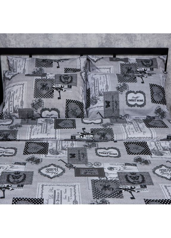 Комплект постельного белья Бязь Gold Люкс «» Евро 200х220 наволочки 2х40х60 (MS-820007290) Moon&Star Vintage Keys (356114706)