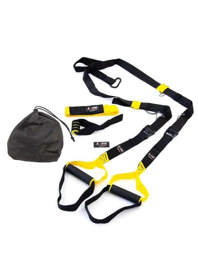 Тренувальні петлі TRX Pro FI-0037-1 для кросфіту та фітнесу, чорно-жовті OSPORT (315737655)