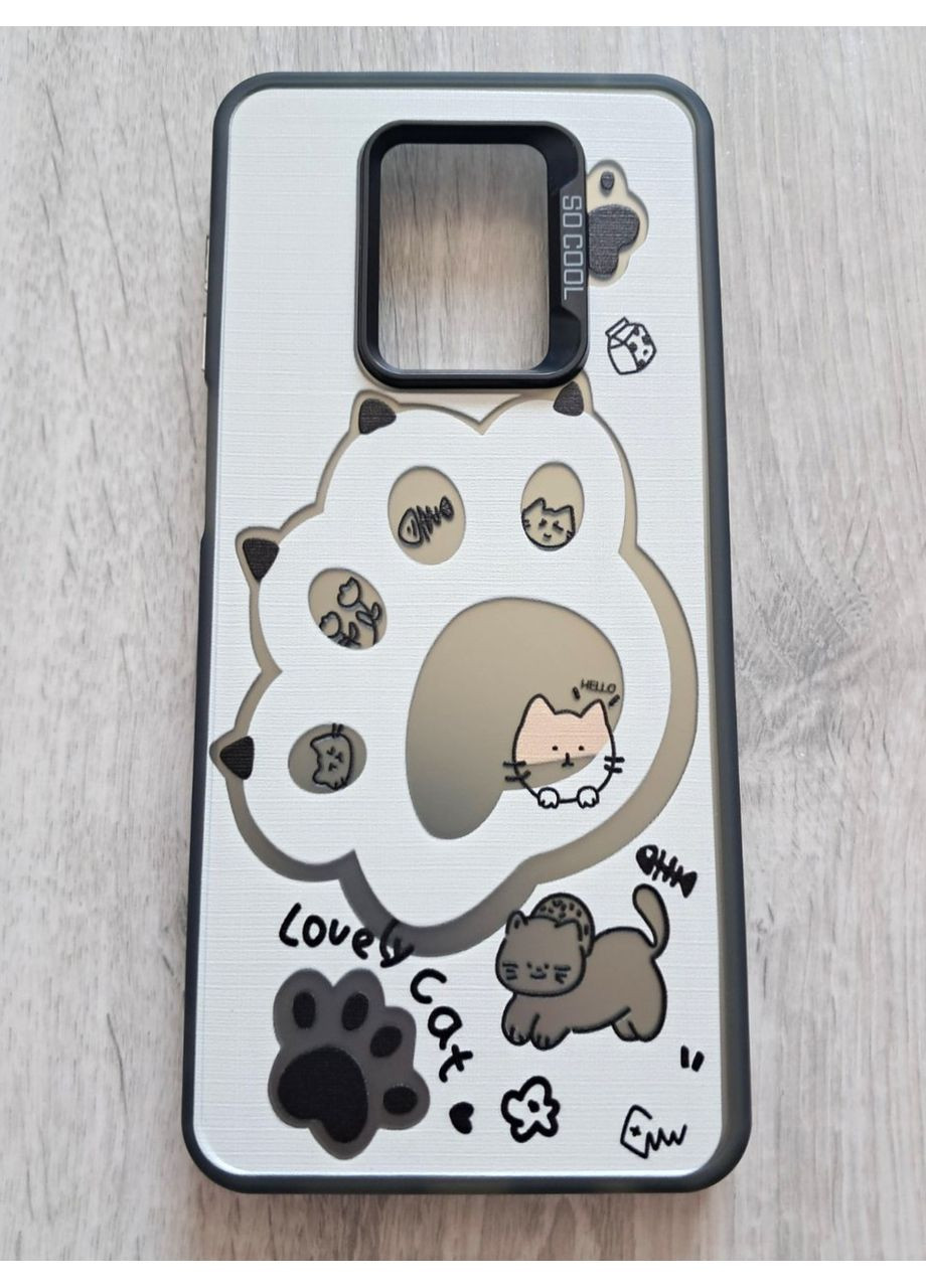 Чохол на Redmi Note 9S силіконові борти акриловий бампер з котячою лапкою Xiaomi (360896918)