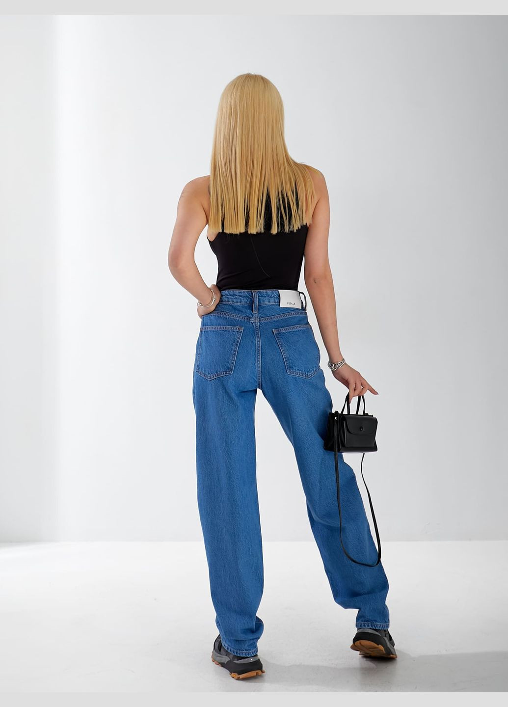 Джинсы Jim Baggy женские светло-синего цвета 33059 Fashion - (331605879)