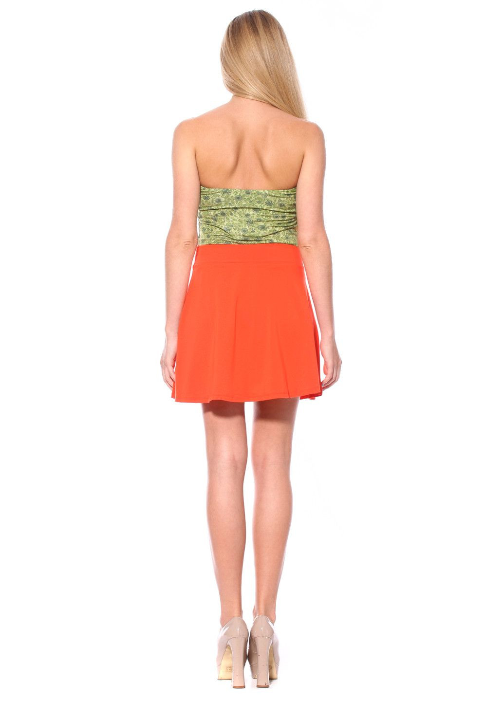 Красная повседневная юбка красный Pink Woman