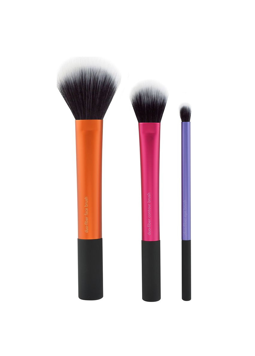Набір пензлів для макіяжу (Реал Технікс) Duo Fiber Collection (3 шт) Real Techniques (278773750)