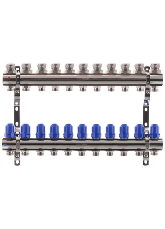 Коллекторный блок с термостатическими клапанами KR.1100-11 1”x11 ways (KR2637) KOER (322003420)
