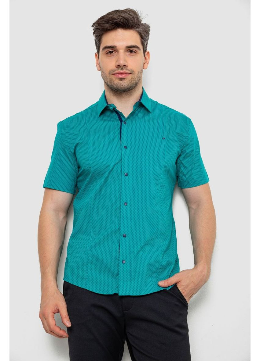 Бирюзовая повседневный рубашка Ager