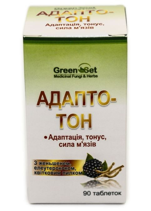 Адапто-Тон - адаптація, тонус, сила м'язів 90 таблеток GreenSet (322743623)