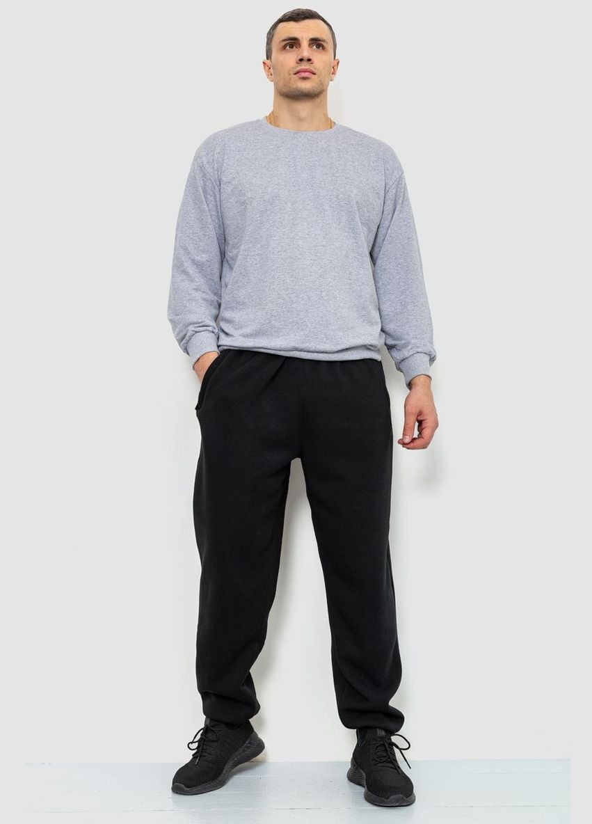 Спорт чоловічі штани на флісі, колір чорний, Ager (277630054)