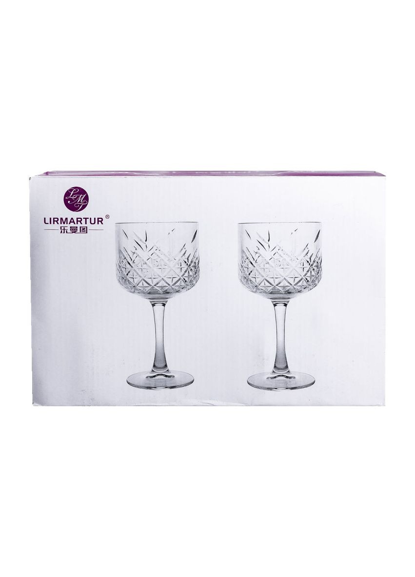 Бокалы для вина на высокой ножке набор 6 шт винный бокал стеклянный прозрачный 400 мл HP-YH-44 Yiwu (353504102)