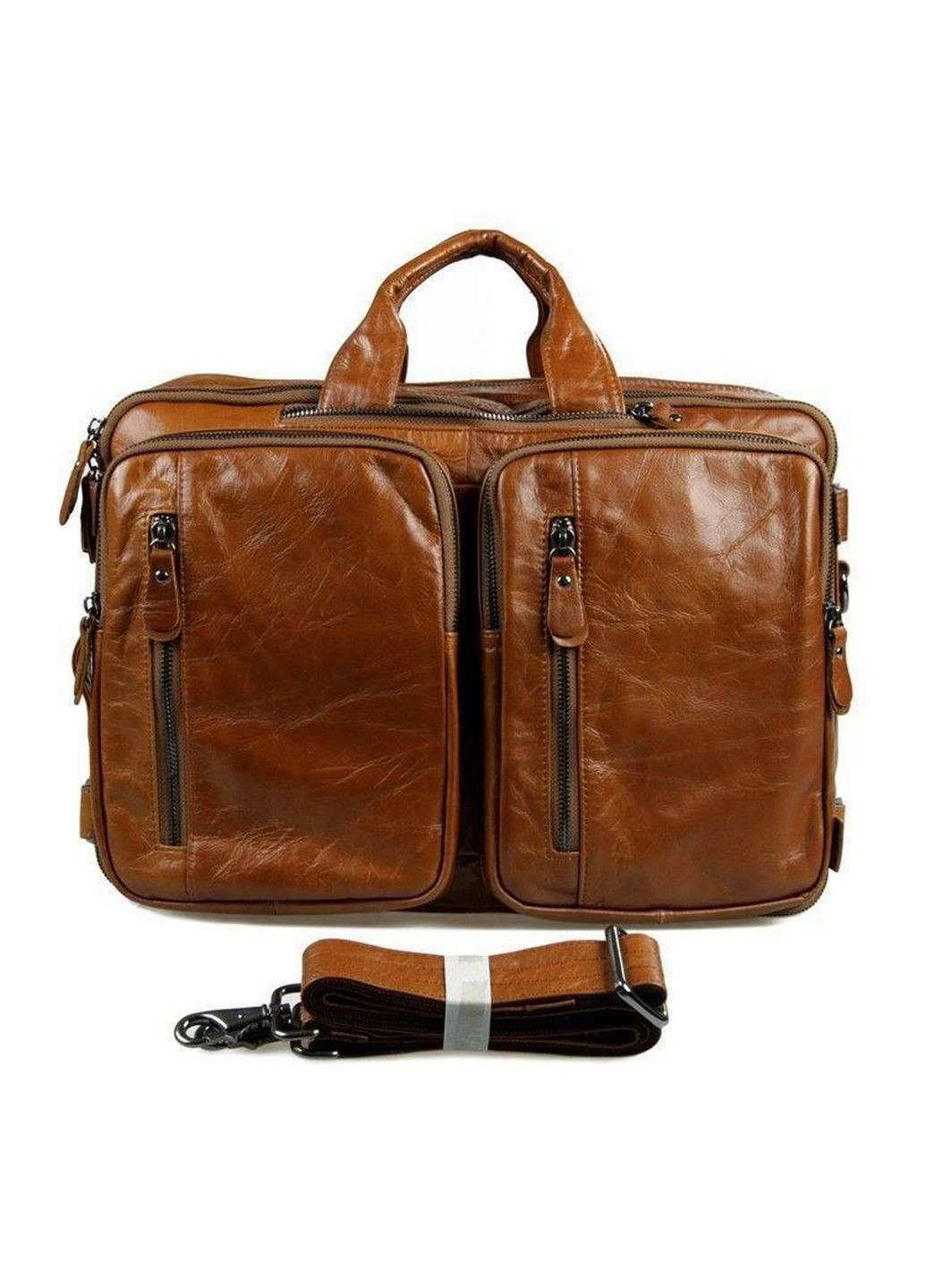 Чоловіча шкіряна сумка 27х15х38 см John McDee (315869023)