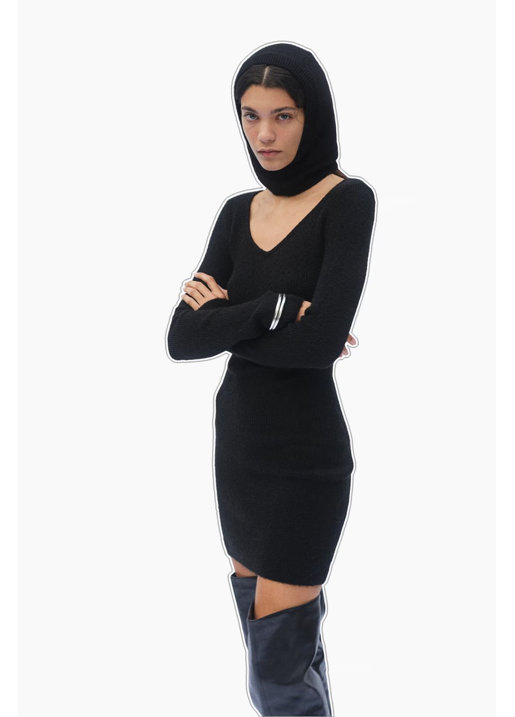 Чорна сукня зимова H&M