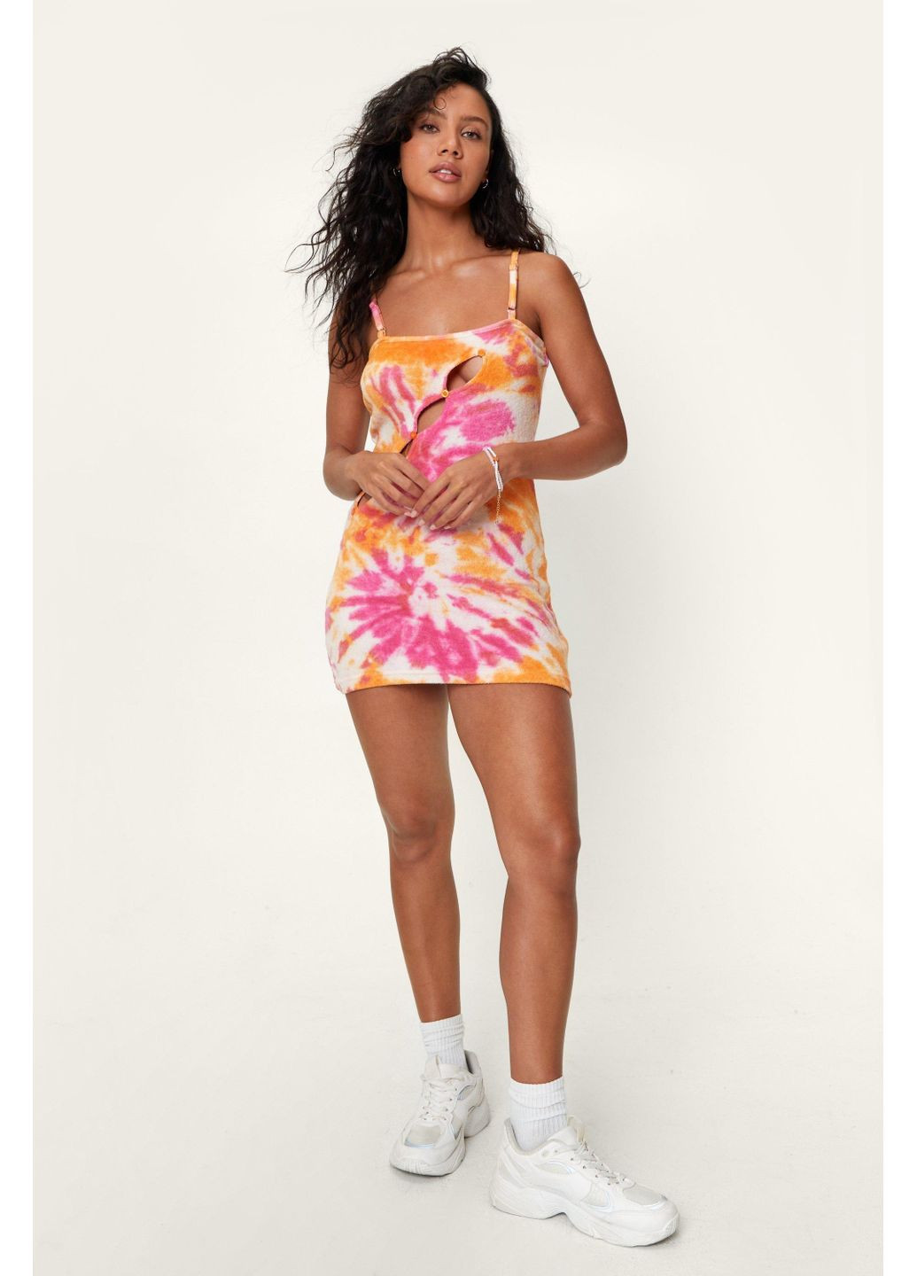 Оранжевое платье весенне-летнее Nasty Gal