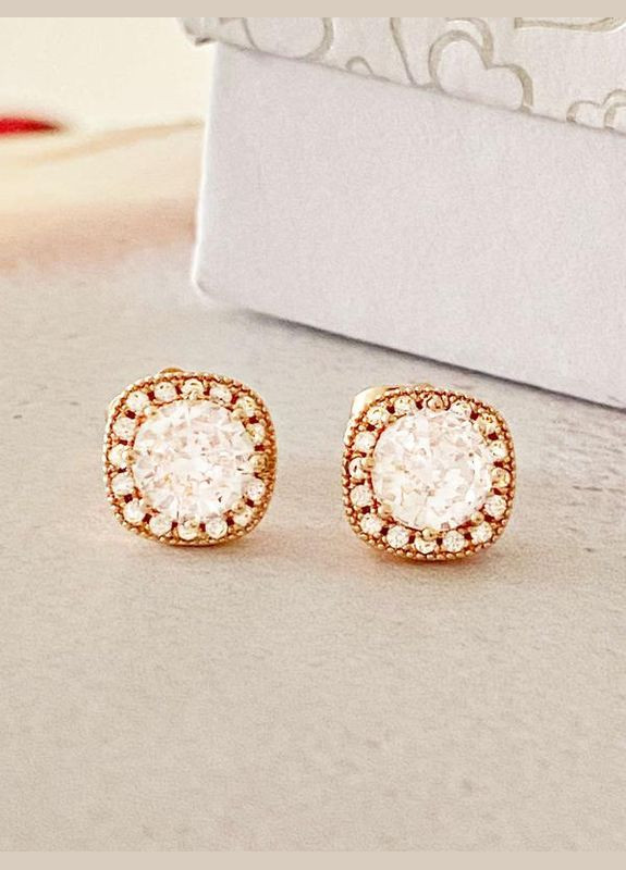 Позолочені Сережки-гвоздики. Позолота No Brand (345741997)