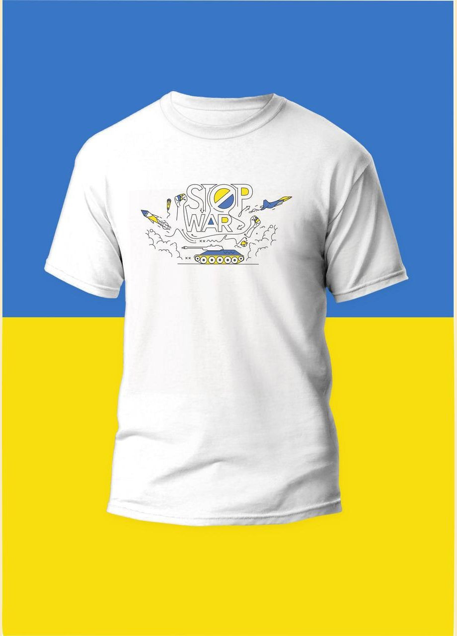 Футболка YOUstyle мужская Stop War 0894 Gildan (279540698)