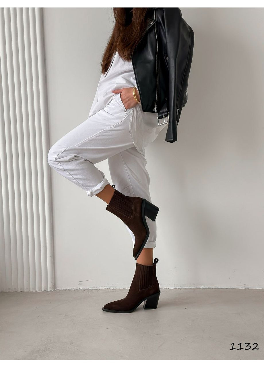 Коричневі демісезонна жіночі ковбойки Helen