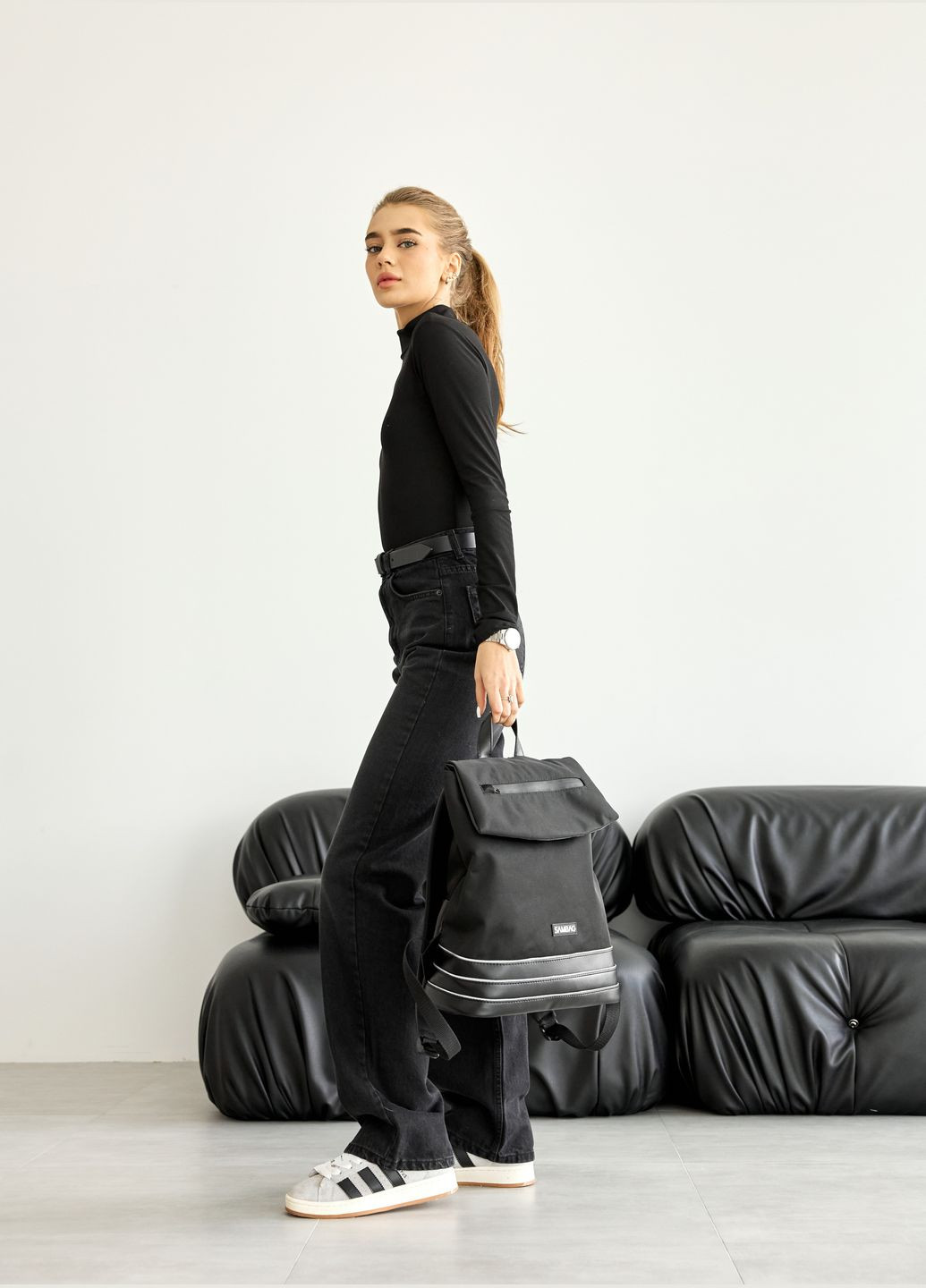 Жіночий рюкзак Rene Balance чорний Sambag (325399314)