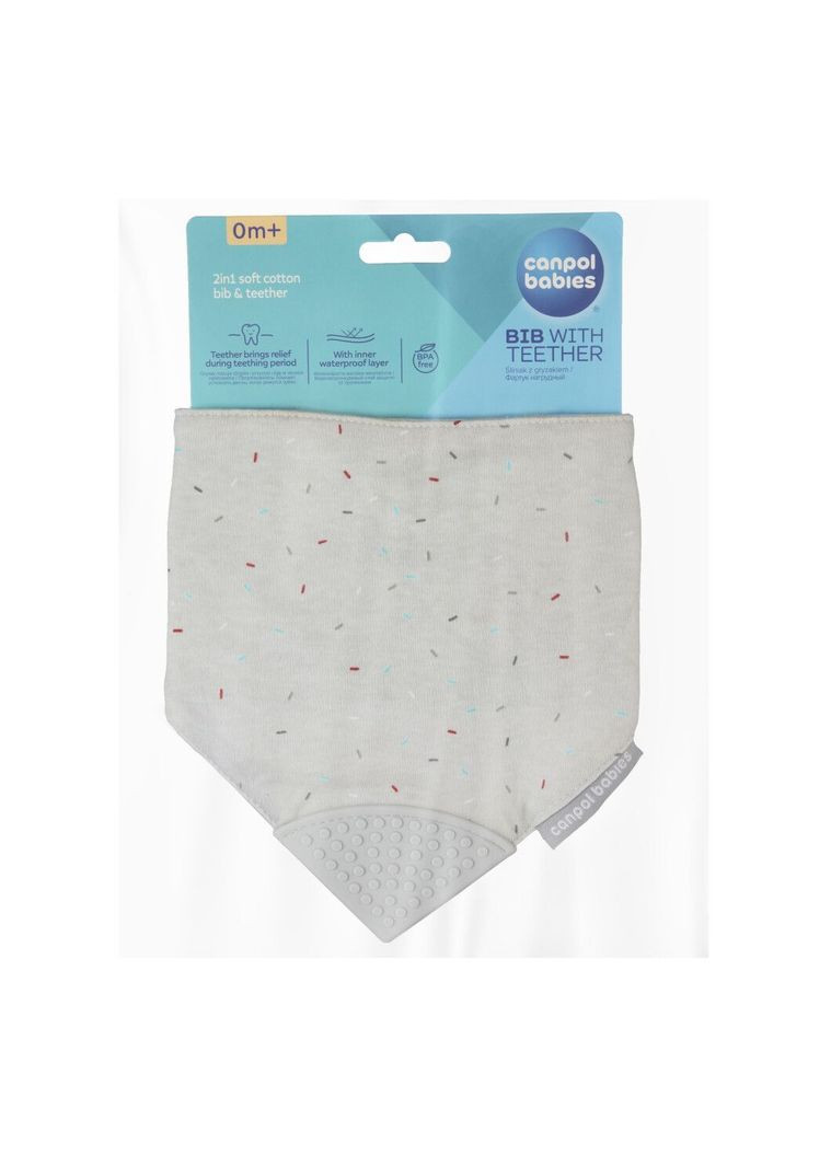 Слинявчик з прорізувачем, сірий () Canpol Babies 26/902_grey (336330088)