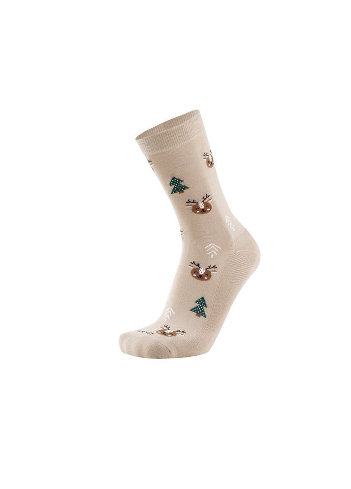 Темно-бежевые носки мужские 2248р.25-27 темный серо-беж Duna (351355930)