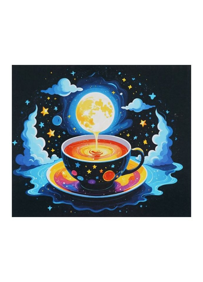 Картина за номерами Нічне небо в чашці світиться у темряві, (40х50 см) WToys (323646369)