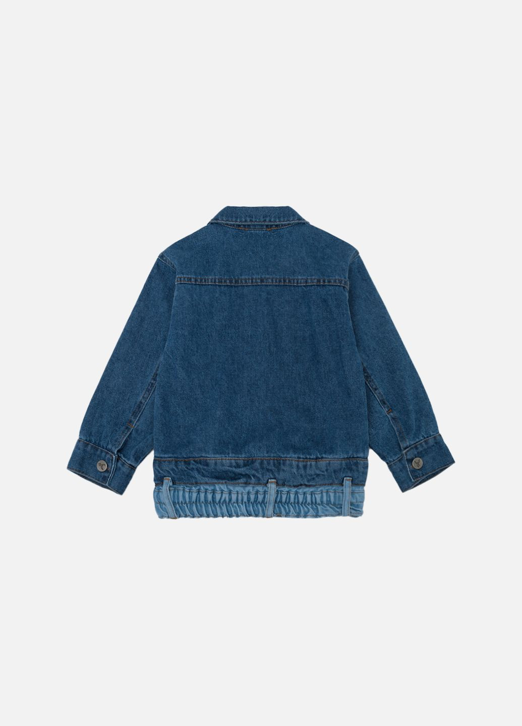 Синяя демисезонная куртка джинсовая для девочки цвет синий cb-00244440 Cemix