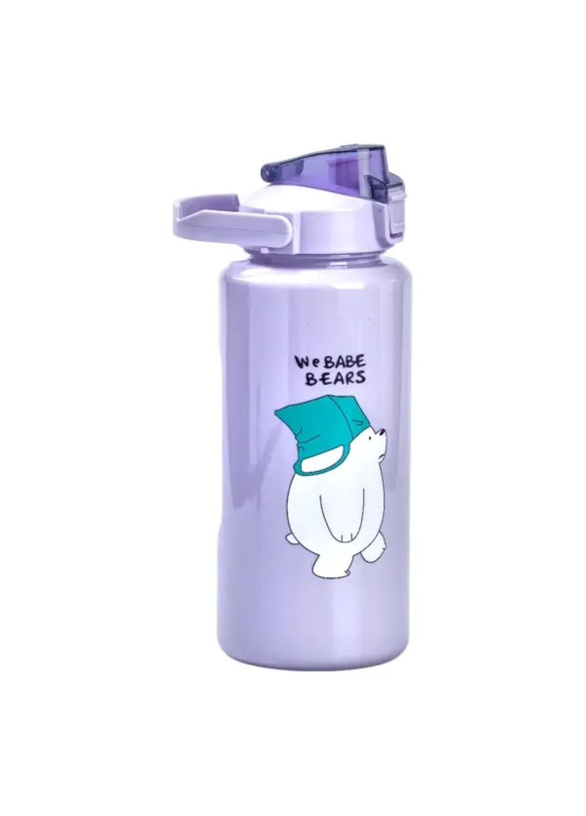 Набір пляшок 3 в 1 Панда з поїлкою і ручкою 0.3 (л) 0.7 (л) 2 (л) Фіолетовий HPZSB120014V (A-032368) Happy Life (355889991)