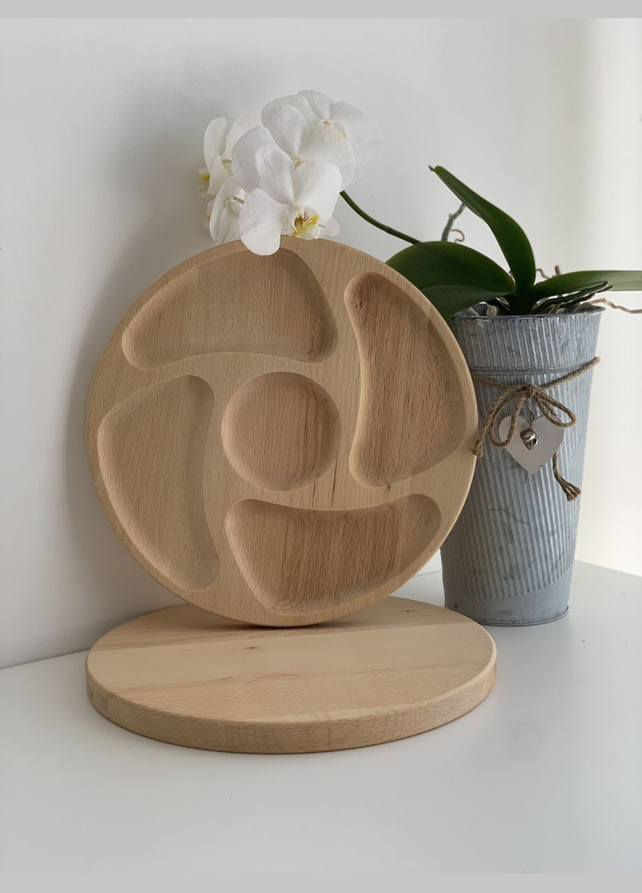 Менажниця для подачі Бук (вентилятор) 30 см No Brand (330774727)