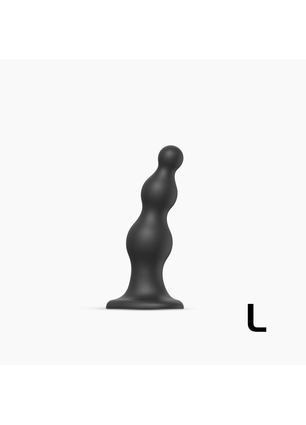 Насадка для страпону Strap On Me Dildo Plug Beads Black L для вагінальної анальної стимуляції Strap-On-Me (298473824)