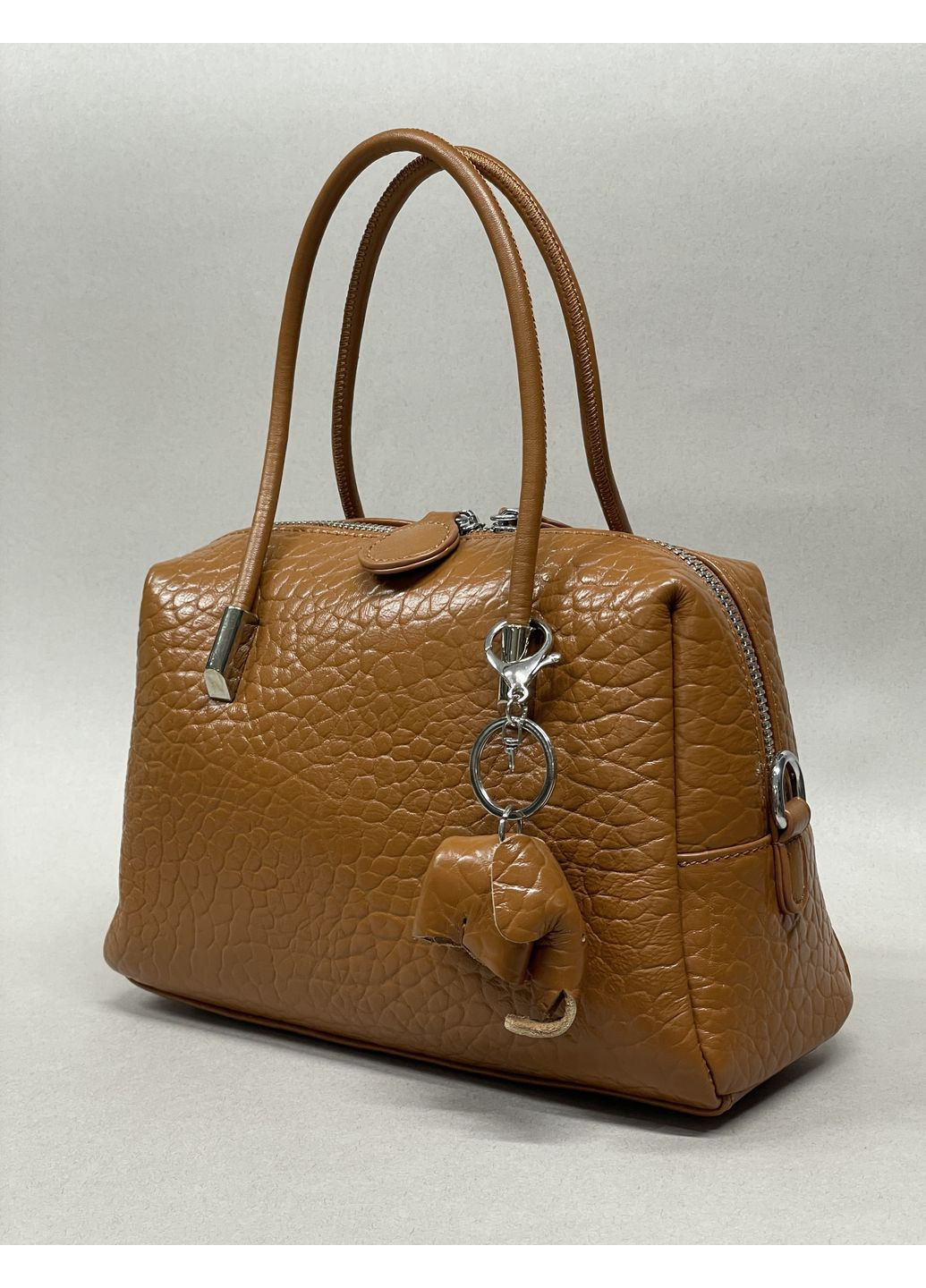 Шкіряна сумка жіноча, середня, з ручкою, кросбоді, натуральна шкіра, з тисненням Genuine Leather Кросбоді (361376970)