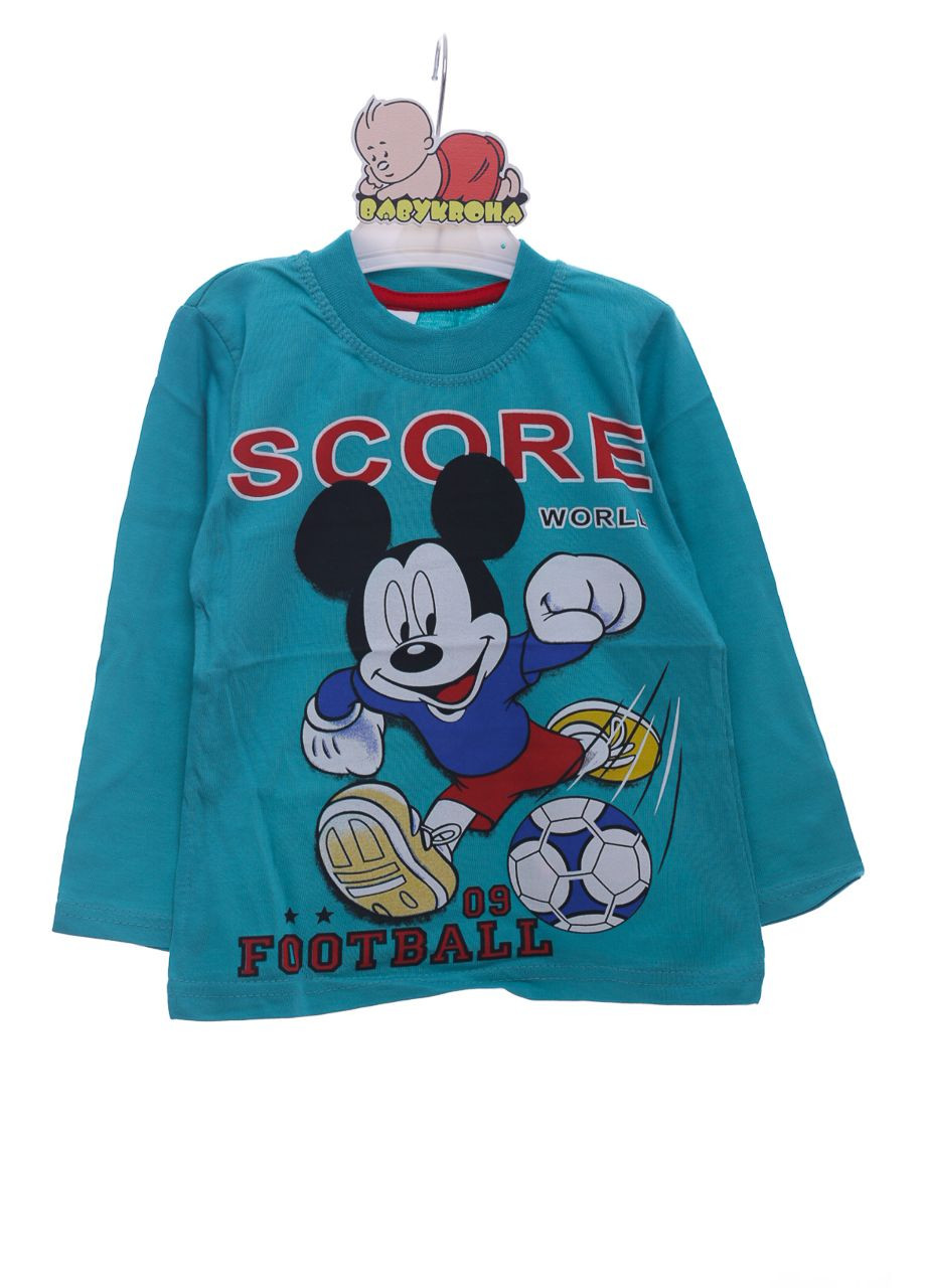 Водолазка для мальчика трикотажная Микки бирюзовый 92 см (37559) BABYKROHA (297197704)