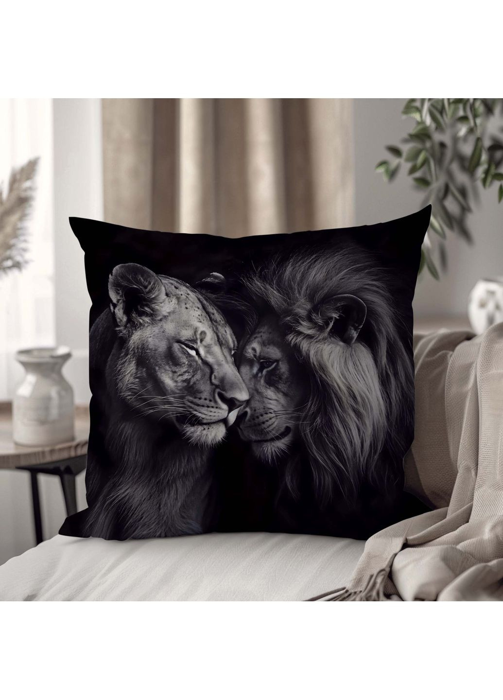 Интерьерная подушка "ОТ ", 33×33 см, 3D принт / 1311433UA WONKEY (359448049)